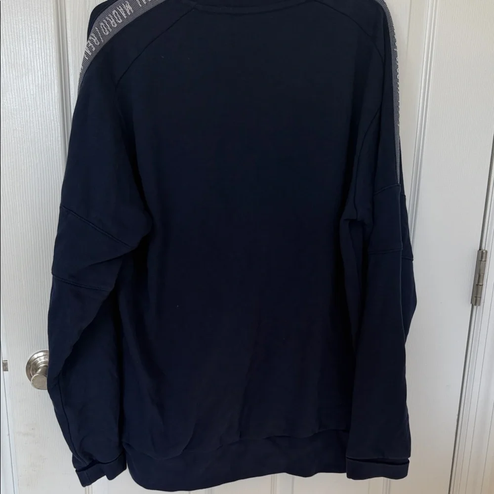 Adidas Men's Dark Blue Crewneck Sweater